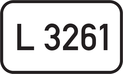 Straßenschild Landesstraße L 3261