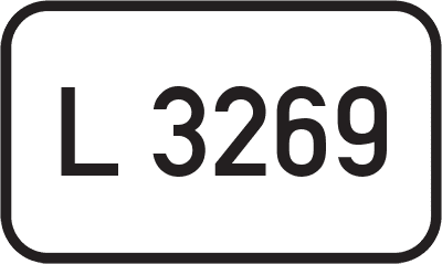 Straßenschild Landesstraße L 3269