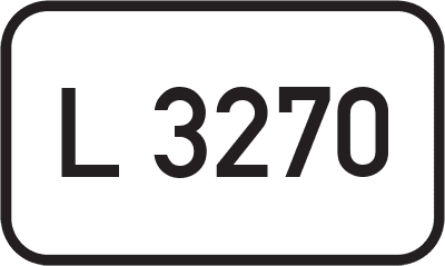 Straßenschild Landesstraße L 3270