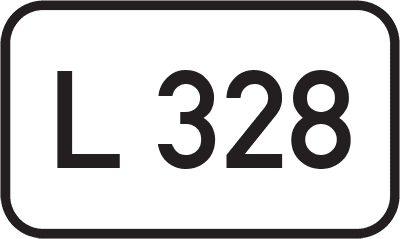 Straßenschild Landesstraße L 328