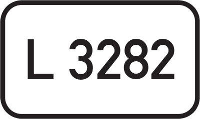 Straßenschild Landesstraße L 3282