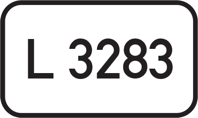 Straßenschild Landesstraße L 3283