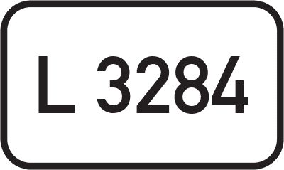 Straßenschild Landesstraße L 3284