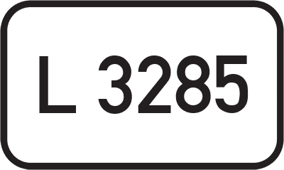 Straßenschild Landesstraße L 3285