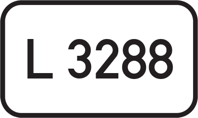 Straßenschild Landesstraße L 3288