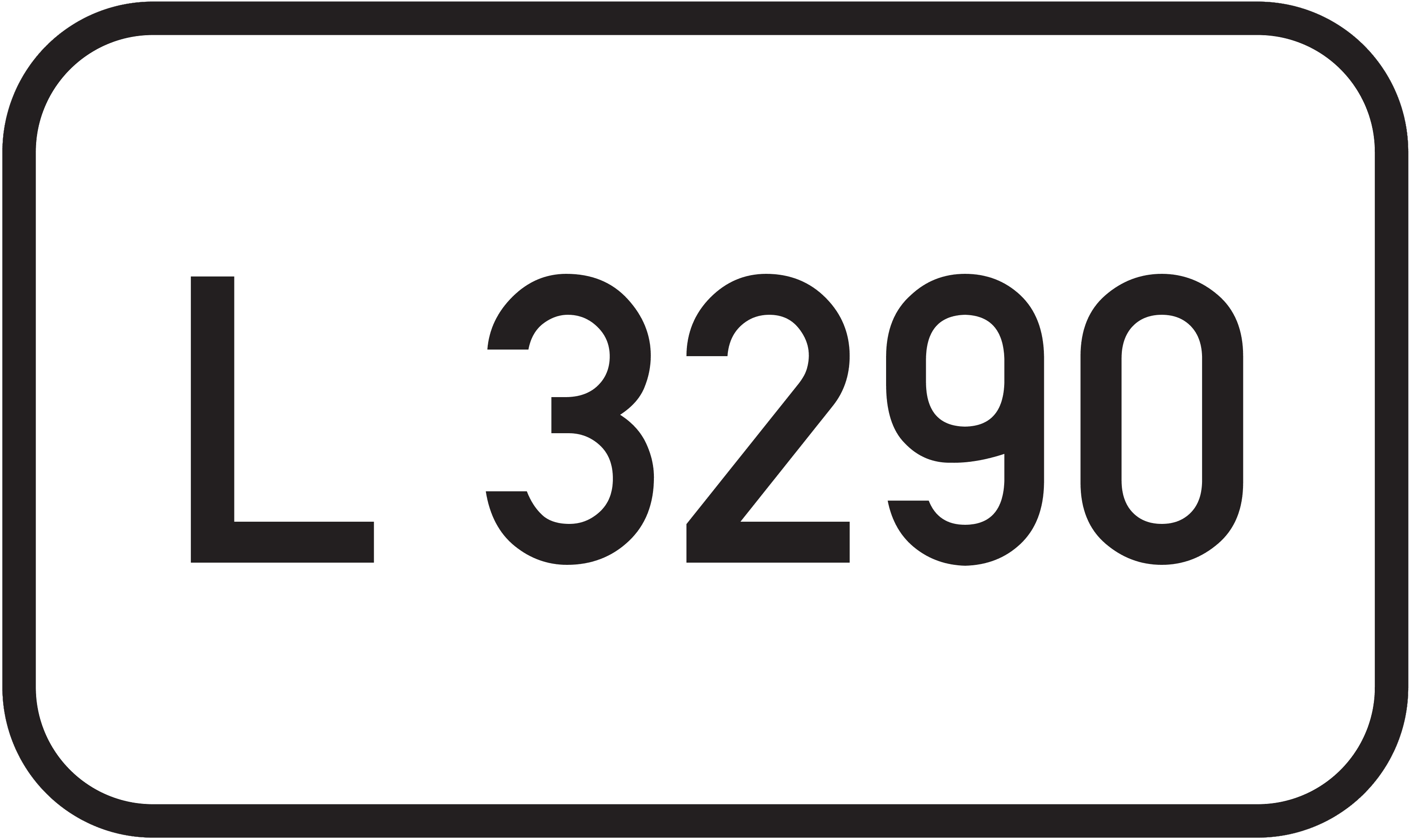 Straßenschild Landesstraße L 3290