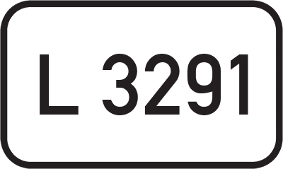 Straßenschild Landesstraße L 3291