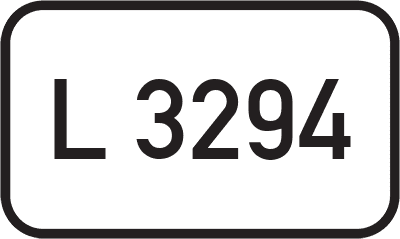 Straßenschild Landesstraße L 3294