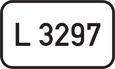 Straßenschild Landesstraße L 3297