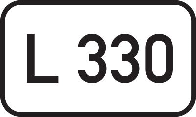 Straßenschild Landesstraße L 330