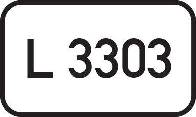 Straßenschild Landesstraße L 3303