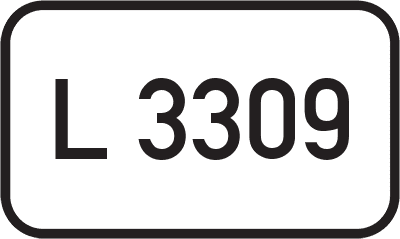 Straßenschild Landesstraße L 3309