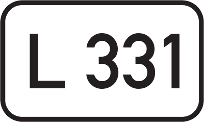 Straßenschild Landesstraße L 331