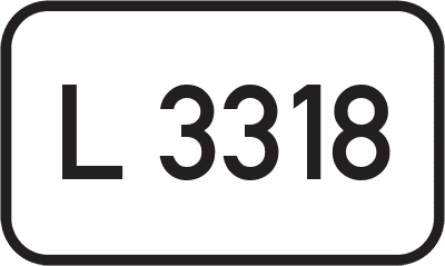 Straßenschild Landesstraße L 3318