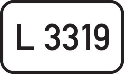 Straßenschild Landesstraße L 3319