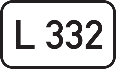 Straßenschild Landesstraße L 332