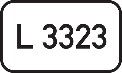 Straßenschild Landesstraße L 3323