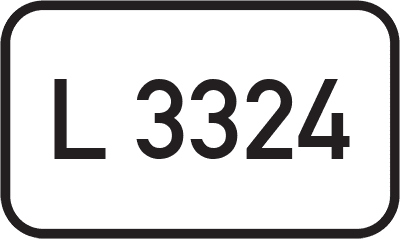 Straßenschild Landesstraße L 3324