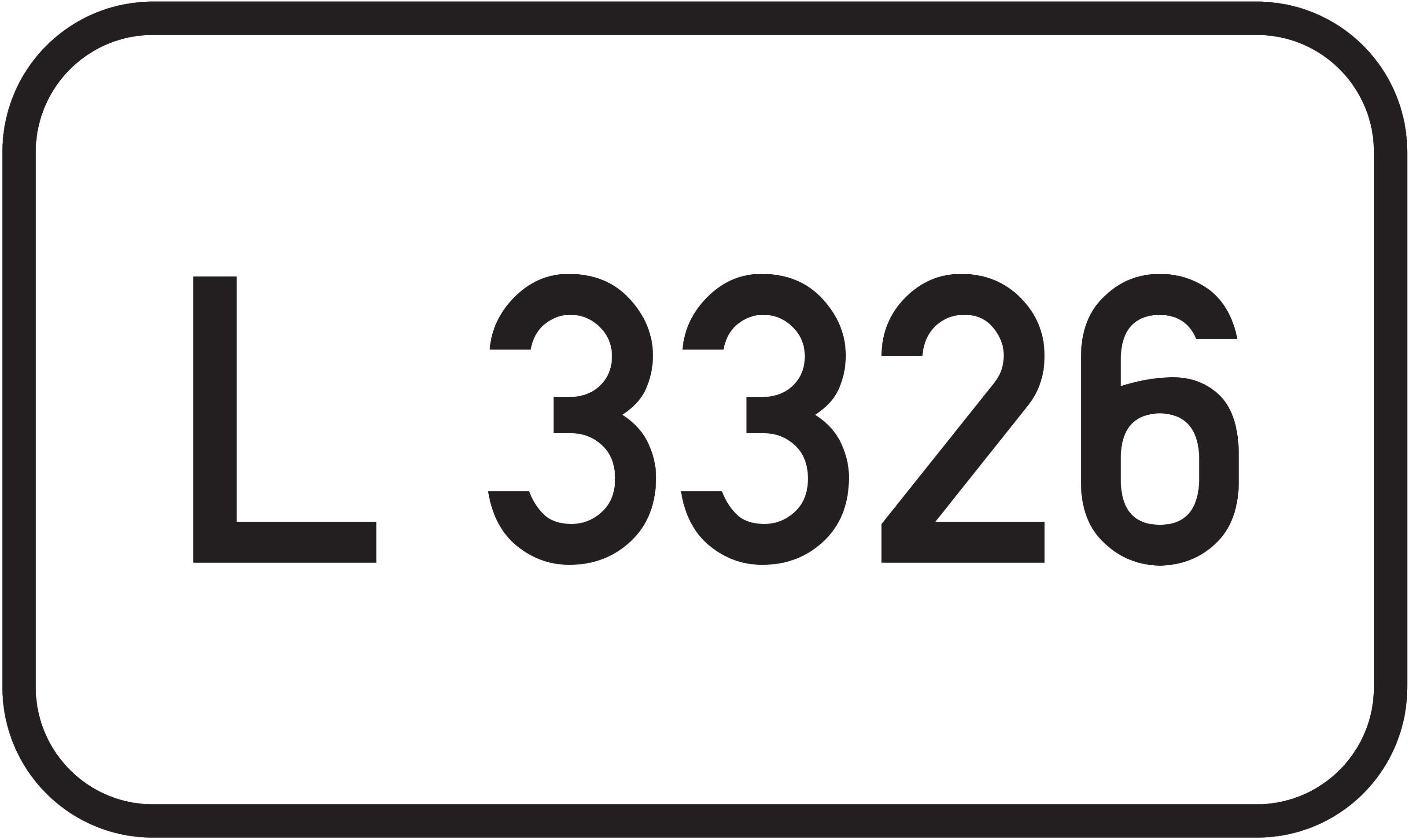 Straßenschild Landesstraße L 3326