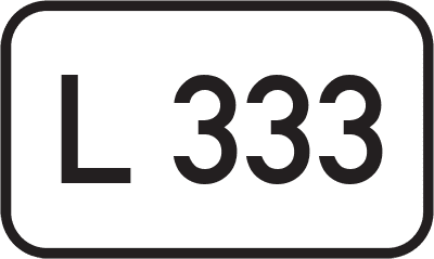 Straßenschild Landesstraße L 333
