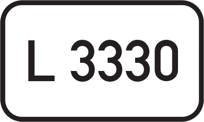 Straßenschild Landesstraße L 3330