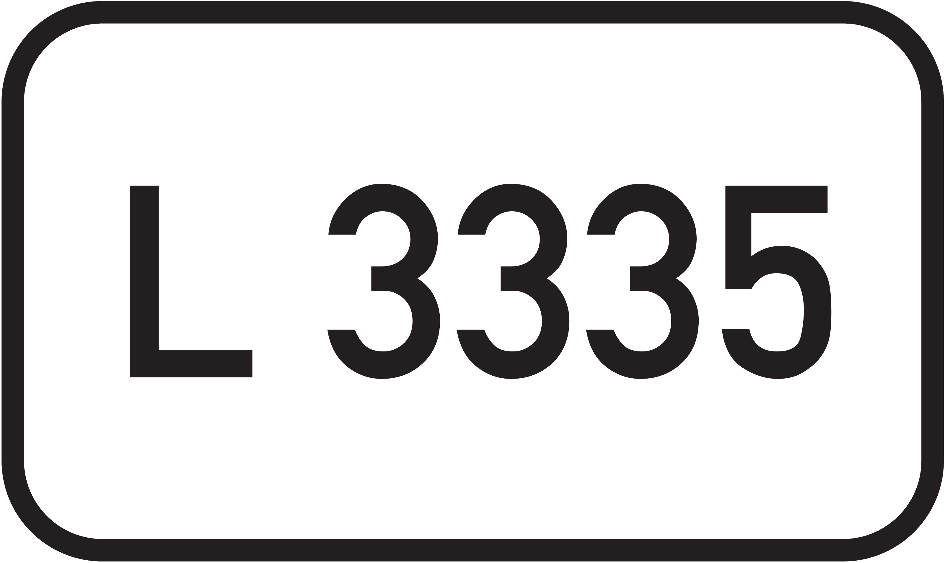 Straßenschild Landesstraße L 3335