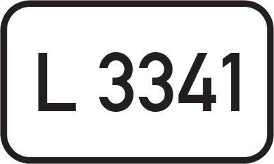 Straßenschild Landesstraße L 3341