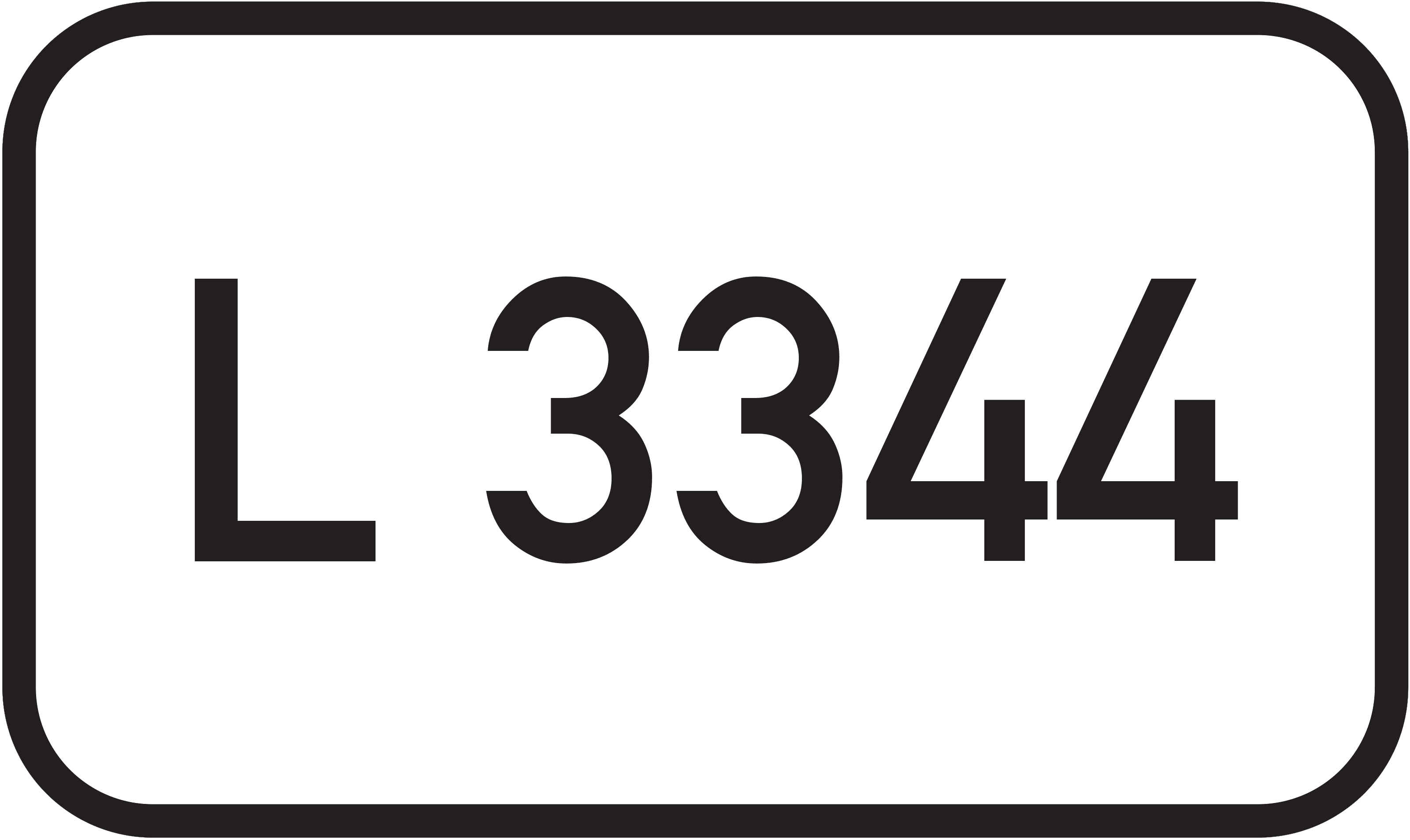 Straßenschild Landesstraße L 3344