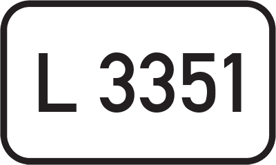 Straßenschild Landesstraße L 3351