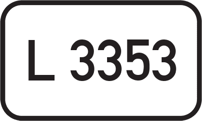 Straßenschild Landesstraße L 3353