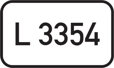Straßenschild Landesstraße L 3354