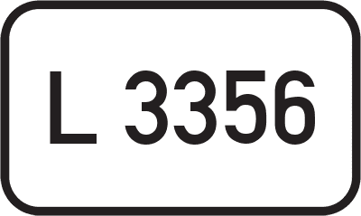 Straßenschild Landesstraße L 3356