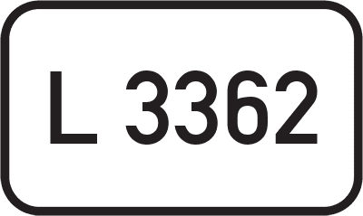 Straßenschild Landesstraße L 3362