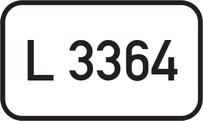 Straßenschild Landesstraße L 3364