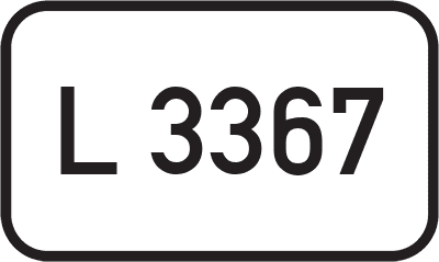 Straßenschild Landesstraße L 3367