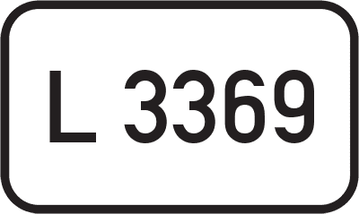 Straßenschild Landesstraße L 3369