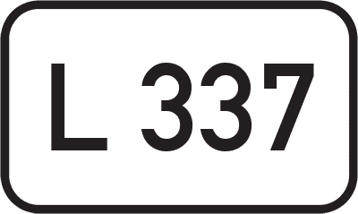Straßenschild Landesstraße L 337