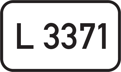 Straßenschild Landesstraße L 3371
