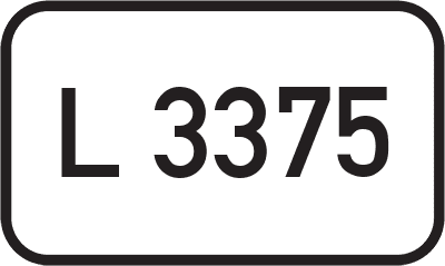 Straßenschild Landesstraße L 3375