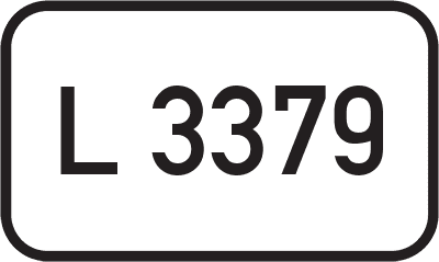 Straßenschild Landesstraße L 3379