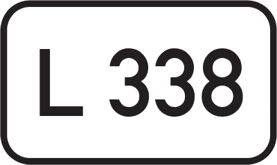 Straßenschild Landesstraße L 338