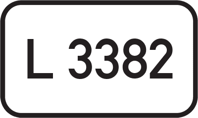 Straßenschild Landesstraße L 3382