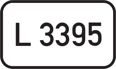 Straßenschild Landesstraße L 3395