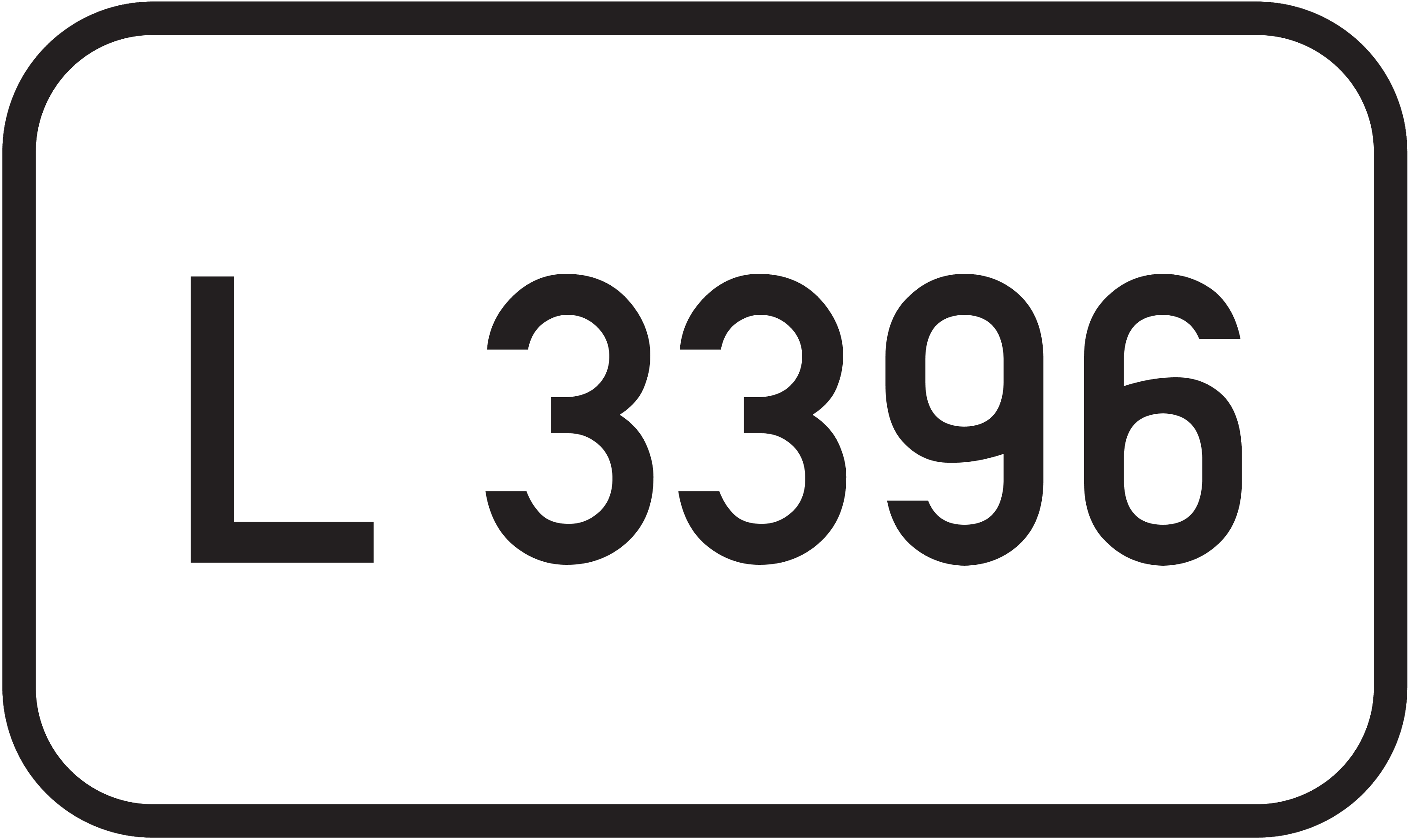 Straßenschild Landesstraße L 3396
