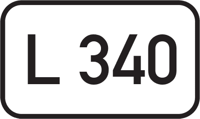 Straßenschild Landesstraße L 340
