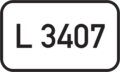 Straßenschild Landesstraße L 3407