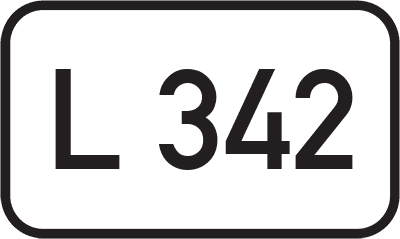 Straßenschild Landesstraße L 342