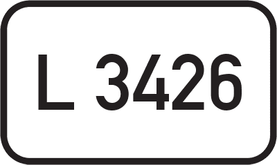 Straßenschild Landesstraße L 3426