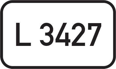 Straßenschild Landesstraße L 3427