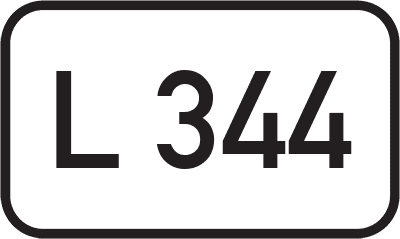 Straßenschild Landesstraße L 344
